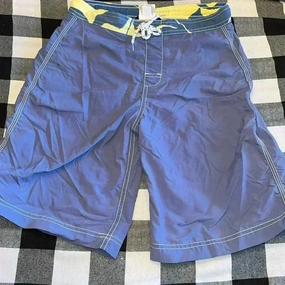 LANDS END swim trunks size 10slim 12slim